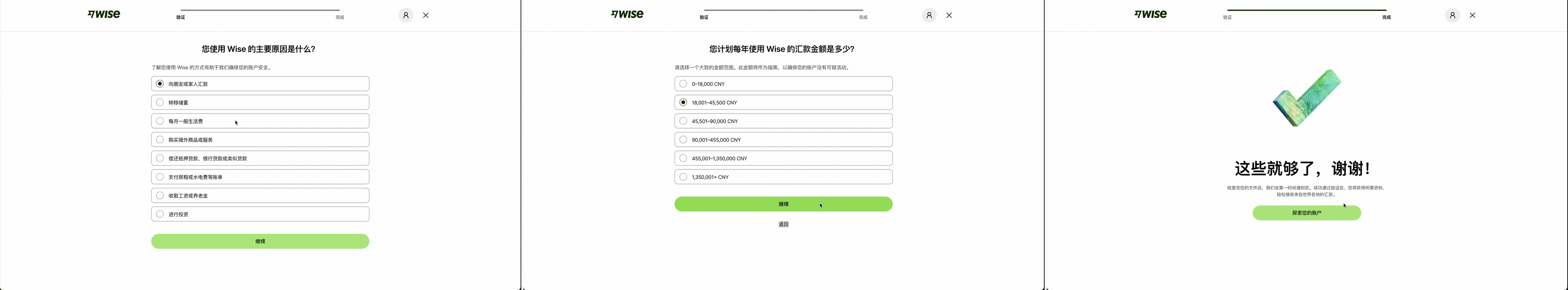 wise-account-opening-china_开启目的和资金声明_等待审核